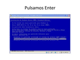 Pulsamos Enter 