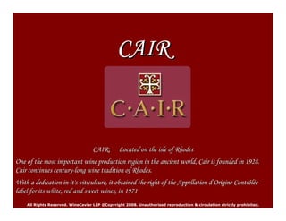 Wine Caviar Highlights For Wine Tasting