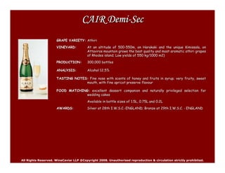 Wine Caviar Highlights For Wine Tasting