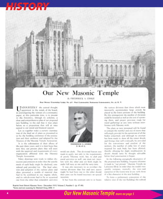 Reprint from Detroit Masonic News - December 1919, Volume I, Number I. -(p. 47-48)
Photos and text scanning by Mitchell Ozog 2008. ©

 