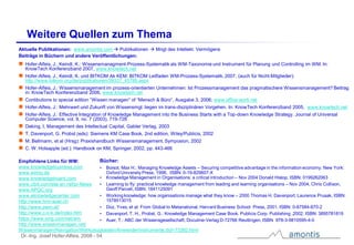 Der WissensWert – Rohstoff und Ressource Wissen im Geschäft