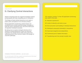 Working through Screens Idea Cards  |  www.FlashbulbInteraction.com/WTS.html