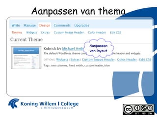 Aanpassen van thema 