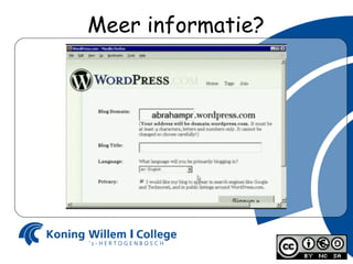 Meer informatie? 