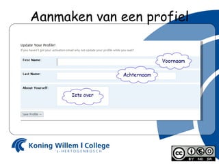 Aanmaken van een profiel 