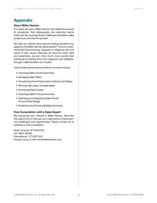 Year End Guide For Sales Leaders