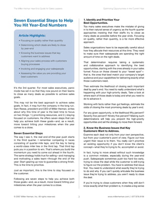 Year End Guide For Sales Leaders