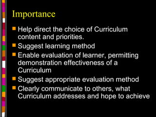 A 1-5-curriculum goals and objectives | PPT