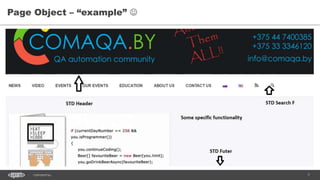 7CONFIDENTIAL
Page Object – “example” 
 