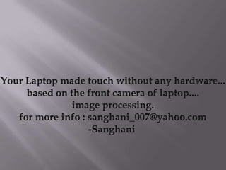 laptop touch