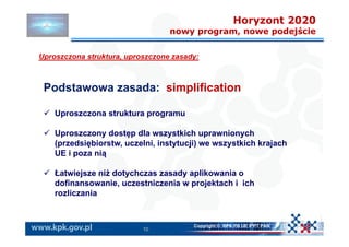A. galik program horizon 2020 Slide 10