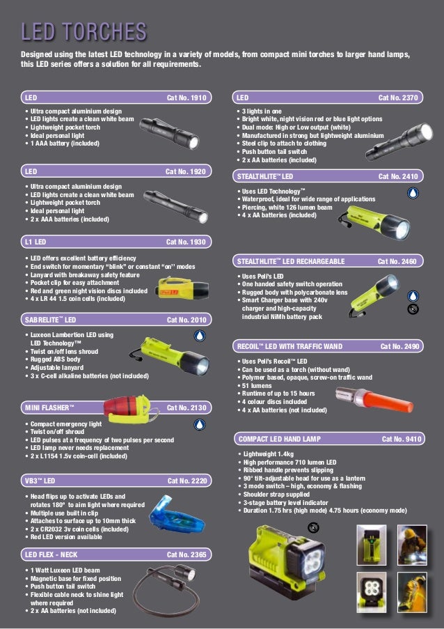 Peli Torches Hazardous Area Zone 1 Zone 2 ATEX Torches