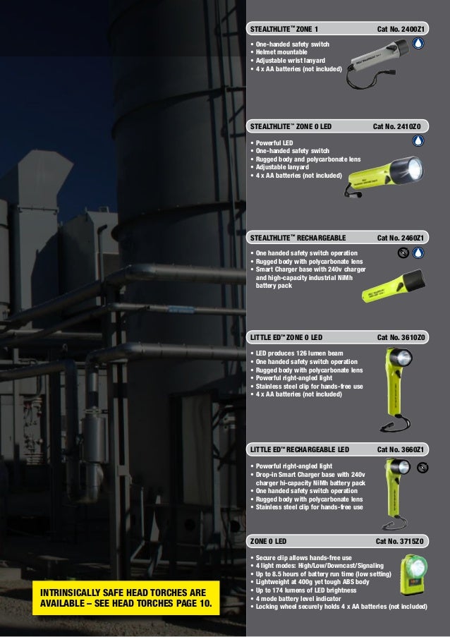 Peli Torches Hazardous Area Zone 1 Zone 2 ATEX Torches