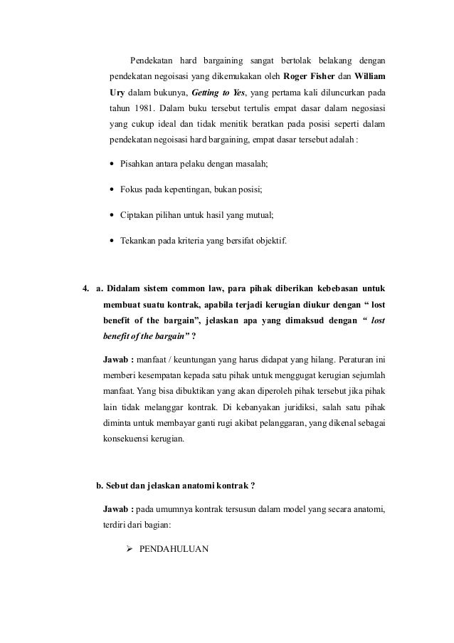 Tugas Kontrak Jawab Soal UTS