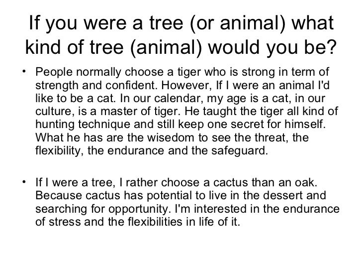 if u were an animal what would you be