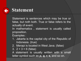 Mathematical Logic | PPTX