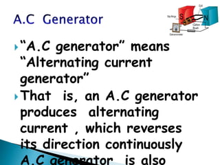 A.C GENERATOR | PPTX