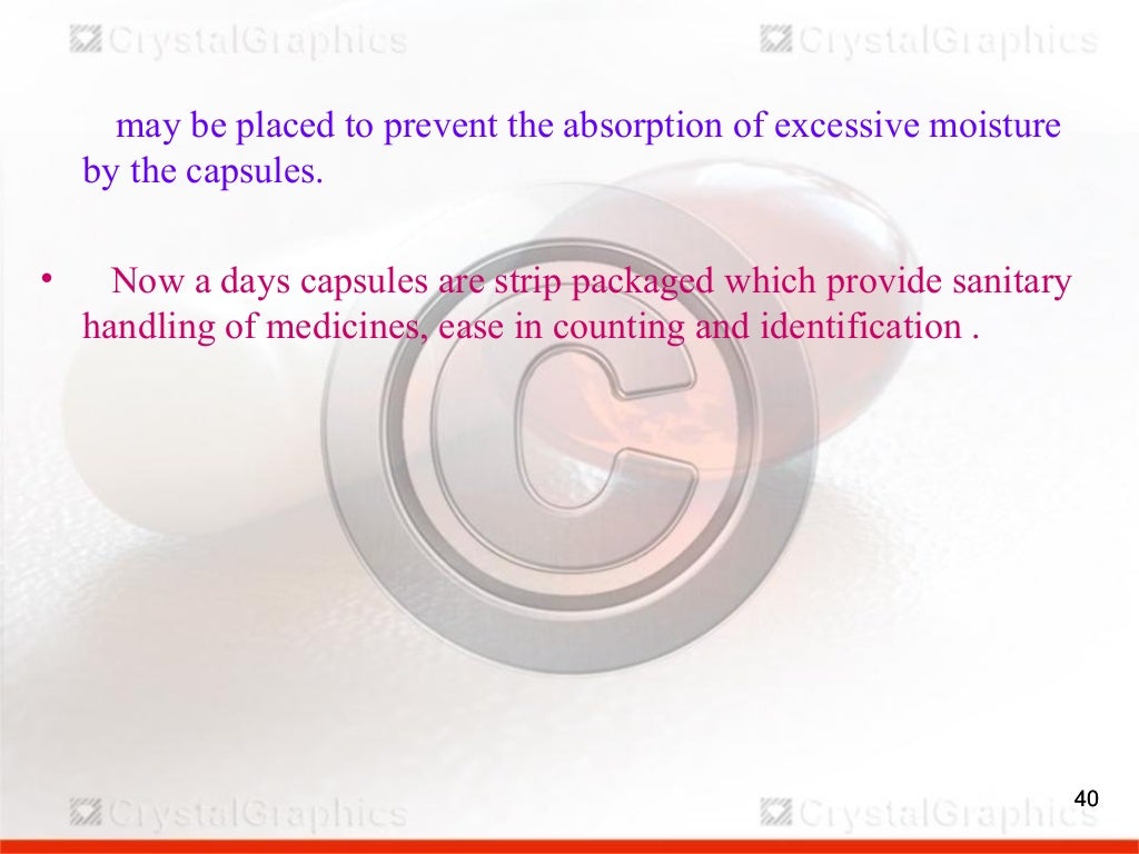 QUALITY CONTROL OF CAPSULES