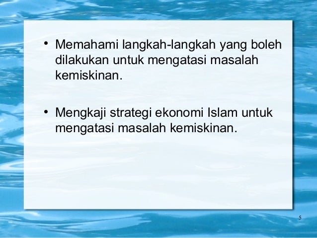 Ekonomi Kemiskinan
