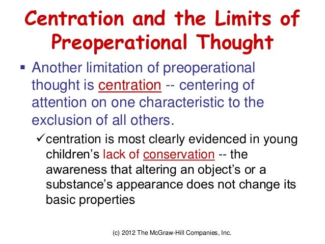 limitations of preoperational thought