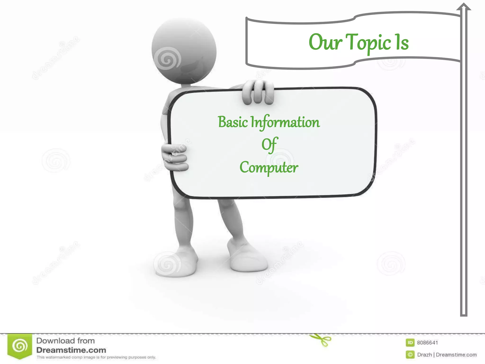 Basic Information 
Of 
Computer 
Our Topic Is 
 