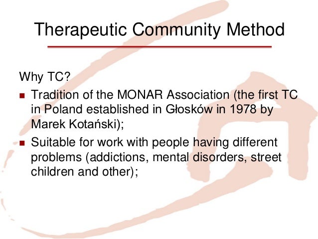 TC: Therapeutic Community