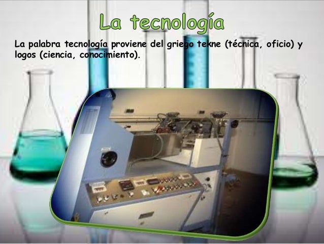 Relación de la química y la tecnología