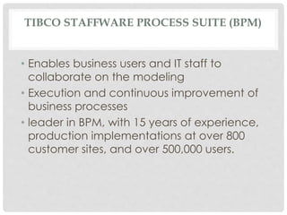 What is tibco. Look at an introduction to tibco software | PPTX