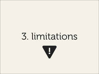 3. limitations
 