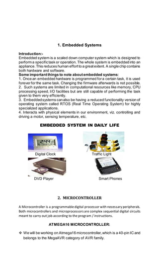 project report on embedded system | DOCX