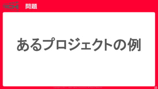 Copyrig ht © 2017 Yahoo Japan Corporation. All Rig hts Reserved.
問題
33
あるプロジェクトの例
 