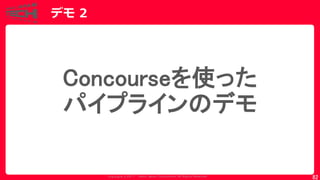 Copyrig ht © 2017 Yahoo Japan Corporation. All Rig hts Reserved.
デモ 2
82
Concourseを使った
パイプラインのデモ
 