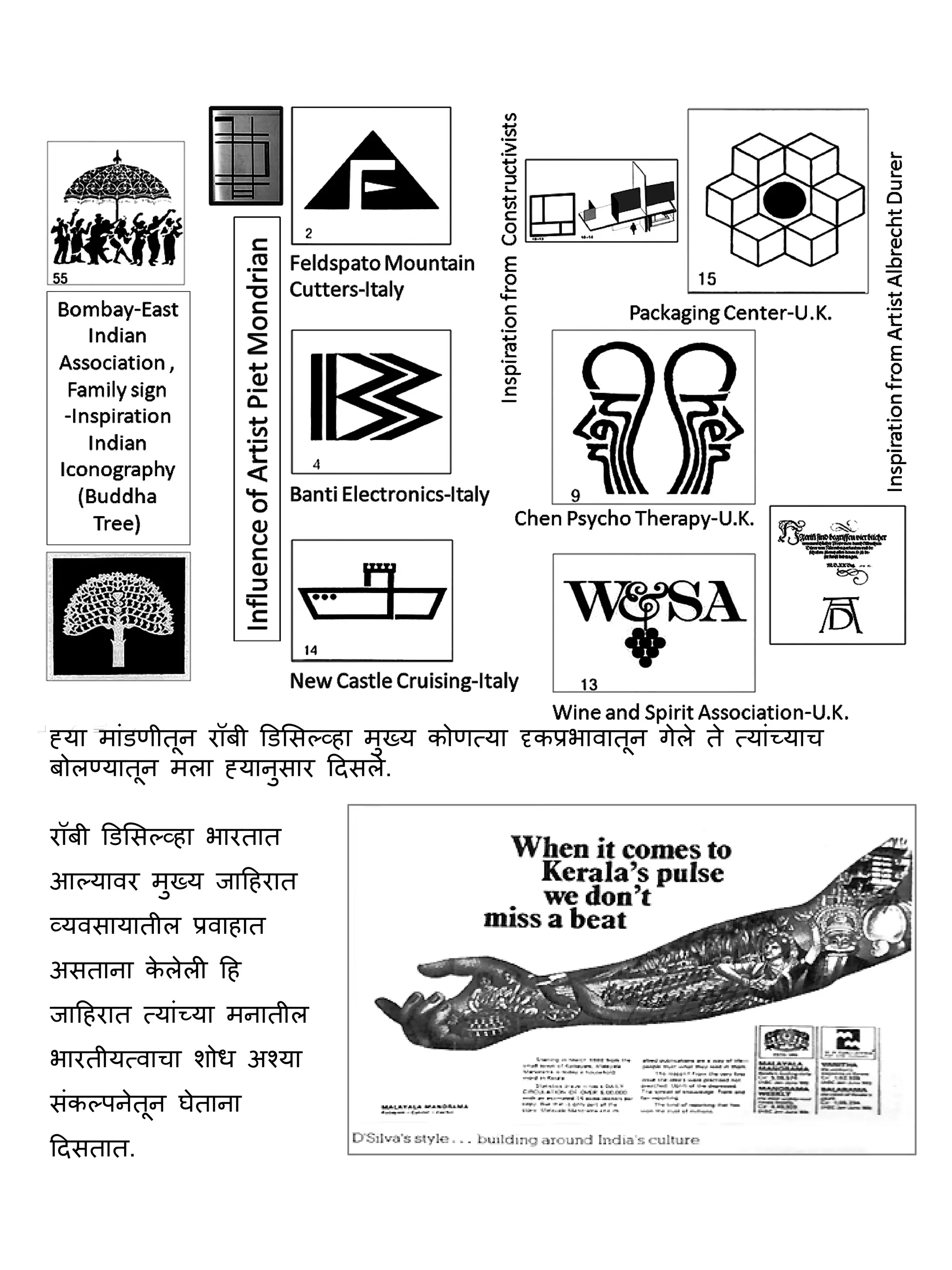 या मांडणीतून रॉबी िडिस हा मुख्य कोण या कप्रभावातून गेले ते यां याच
बोल यातून मला यानुसार िदसले.
रॉबी िडिस हा भारतात
आ यावर मुख्य जािहरात
यवसायातील प्रवाहात
असताना के लेली िह
जािहरात यां या मनातील
भारतीय वाचा शोध अ या
संक पनेतून घेताना
िदसतात.
 
