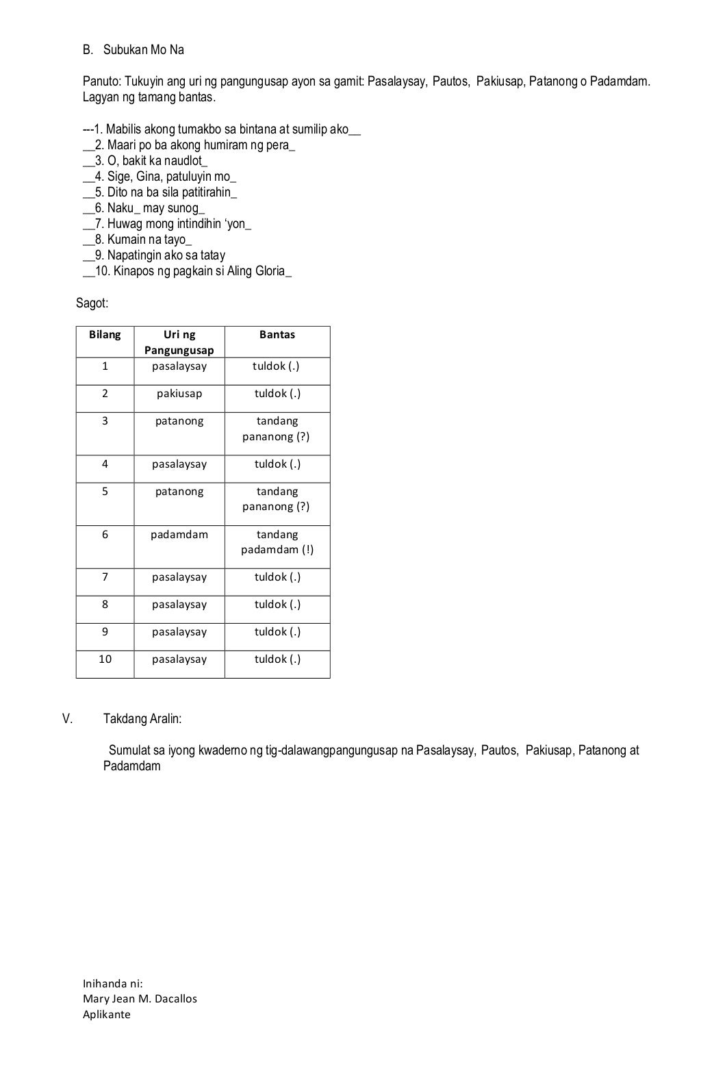 GRADE 4 FILIPINO LESSON PLAN