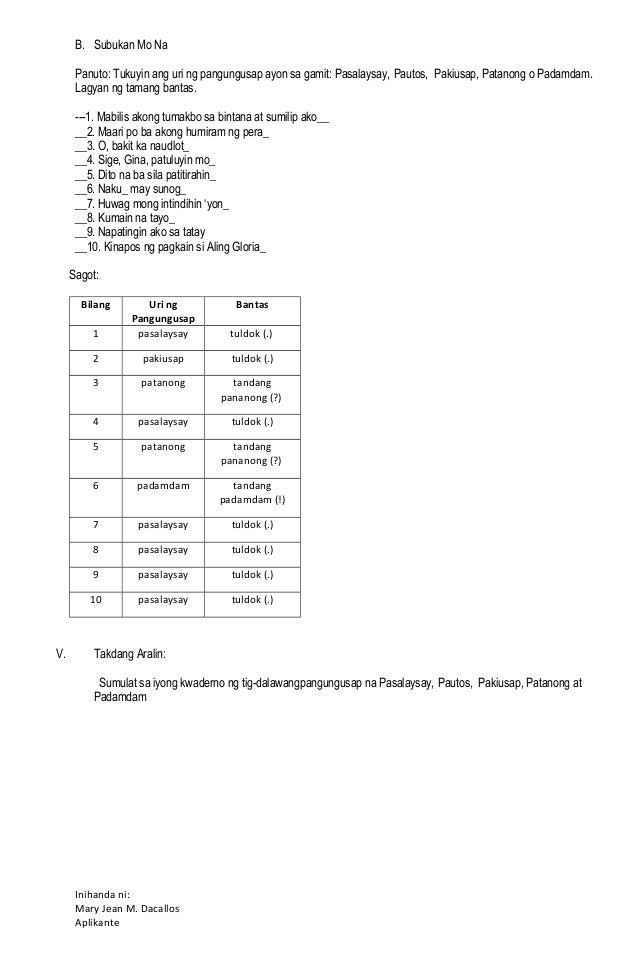 grade 4 filipino lesson plan