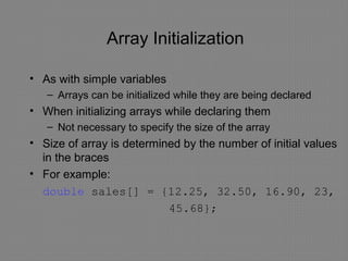 C++ Arrays | PPT