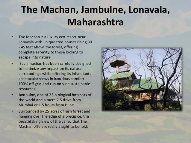 Eco Resort A D Case Study Machan Lonavla