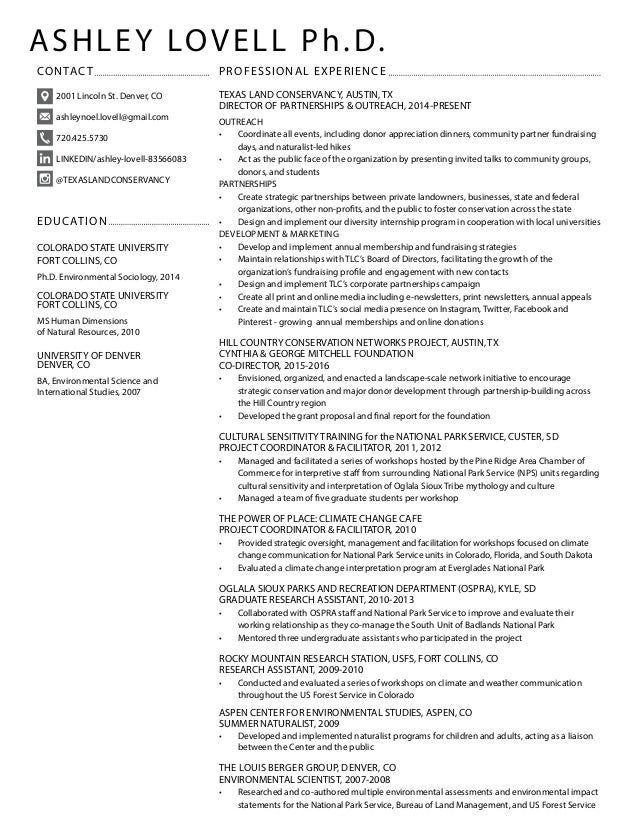 ashley lovell resume