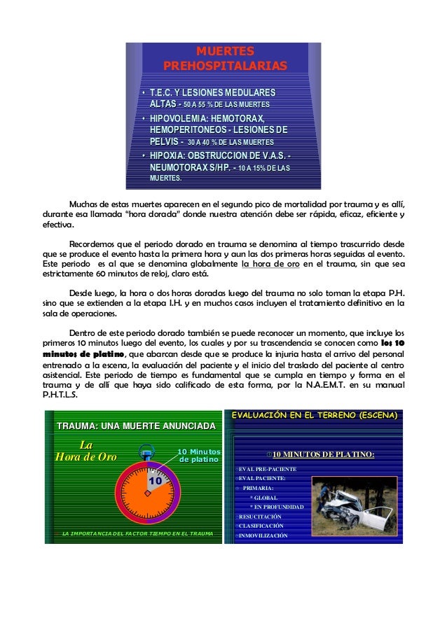 EL A B C D E DEL TRAUMA Y ALGO M S