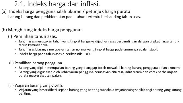 bab 2: inflasi dan kos sara hidup stpm 2017
