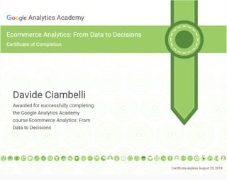Ecommerce Analytics: From Data to Decision