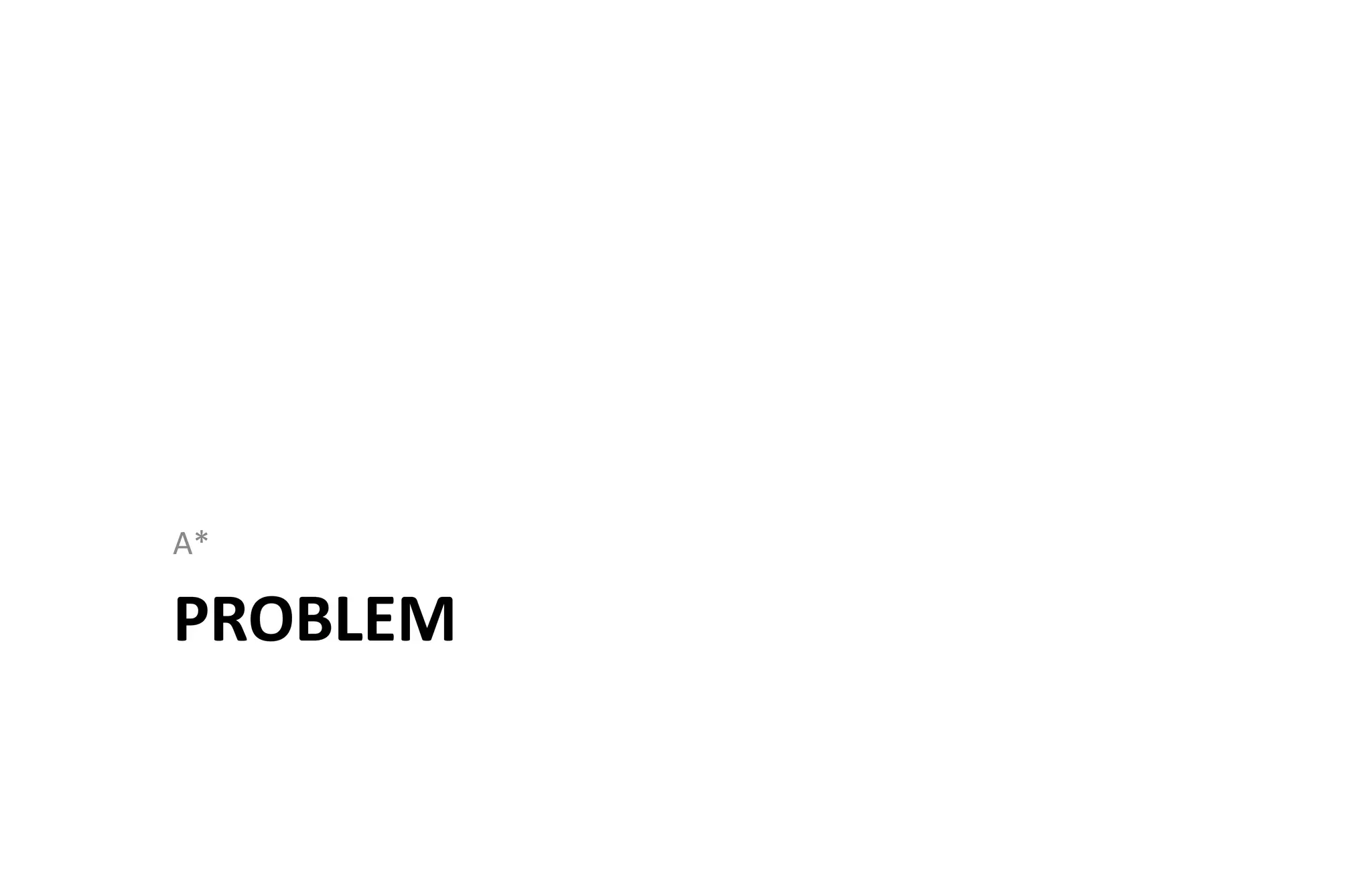PROBLEM
A*
 