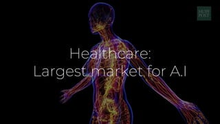 Healthcare:
Largest market for A.I
 