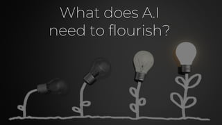 What does A.I
need to flourish?
 