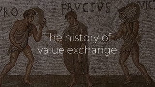The history of
value exchange
 