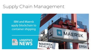 Supply Chain Management
 