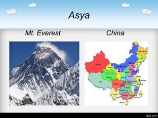 Asya
Mt. Everest China
 