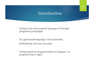 Introduction to Prolog | PPT