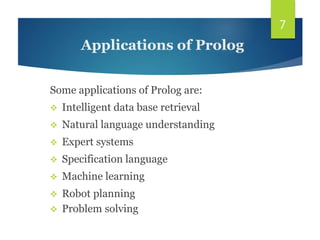 Introduction to Prolog | PPT