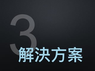 3解決⽅方案
 